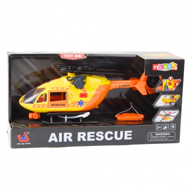 Spašavatelj helikopter s kukom i nosiljkom u svjetlu i zvuku narančasti 1:12
