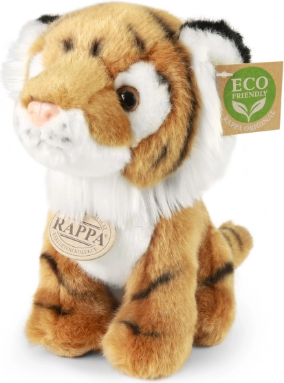 Plišani tigar ECO-FRIENDLY sjedeći 18 cm