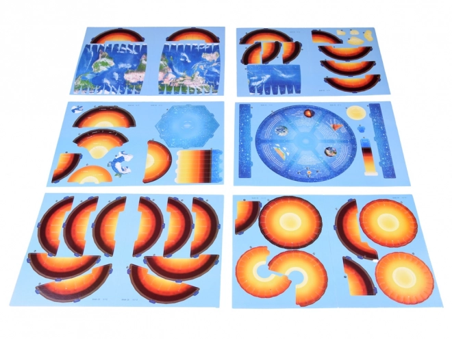 3D puzzle Planeta Zemlja - Struktura 50 dijelova