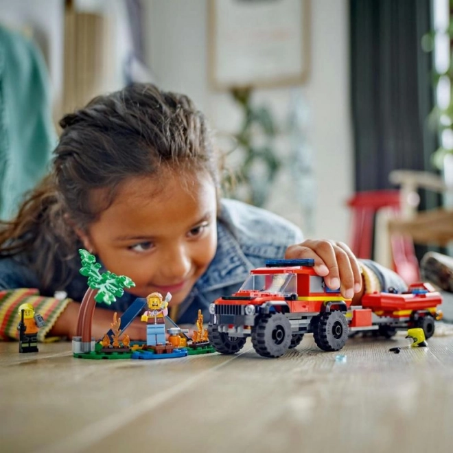LEGO® City 60412 Vatrogasno vozilo 4x4 i spasilački čamac