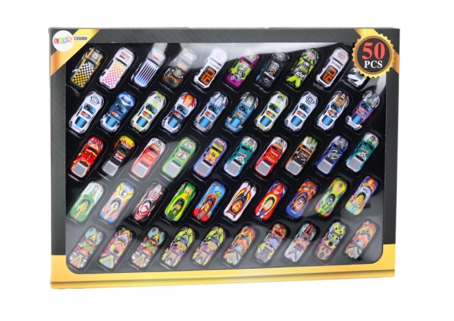 Set autića na kotačima Power Cars šareni 50 komada