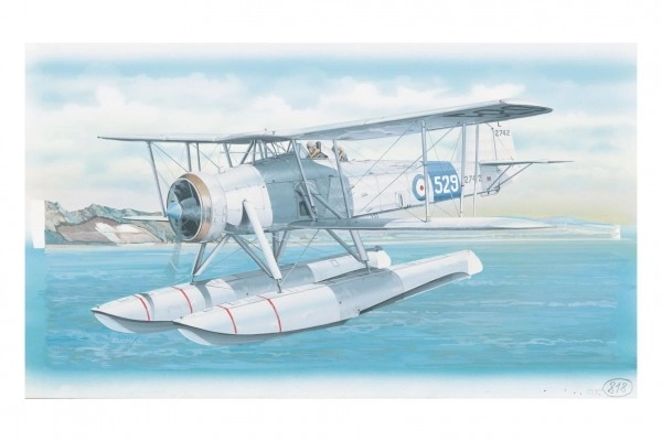 Model Fairey Swordfish Mk.2 26,4x29cm u kutiji 34x19x5,5cm