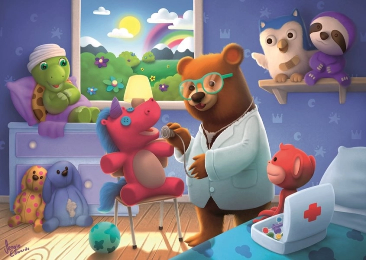 Ravensburger puzzle Plišna hitna pomoć 35 dijelova