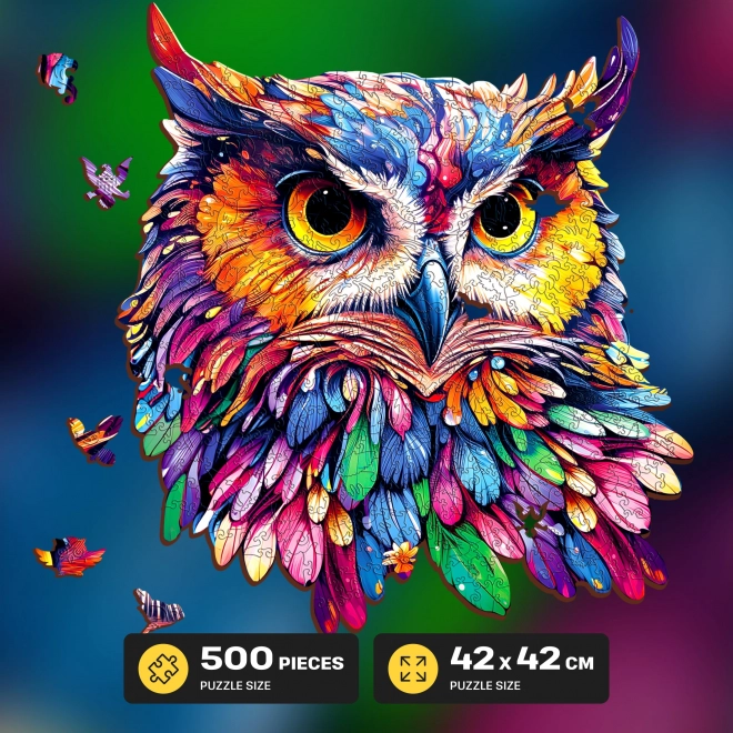 Drvene puzzle Sova 500 dijelova