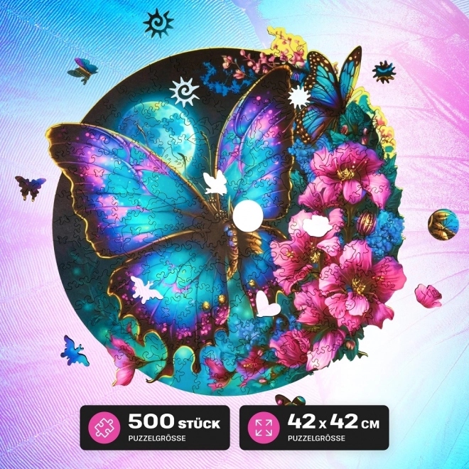 EscapeWelt Drvene luminiscentne puzzle Leptir 500 komada