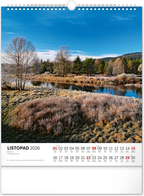 Zidni kalendar Šumava 2026