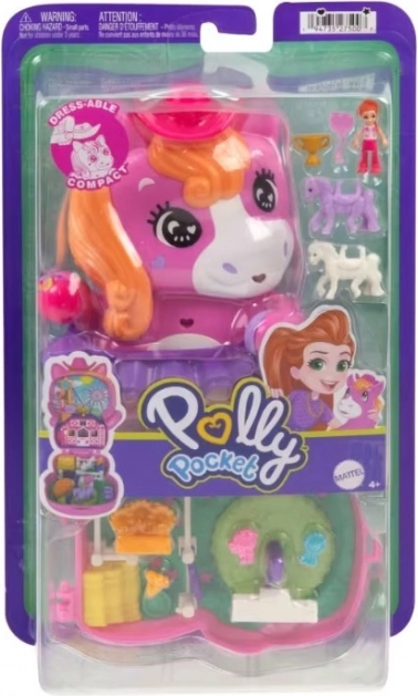 Polly Pocket ponijevo rodeo – kompaktni set s mikrolutkom i dodacima