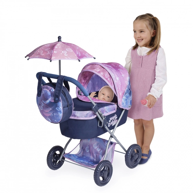 DeCuevas 85076 Sklopiva kolica za lutke sa suncobranom i torbom Magic Bubble 2024 - 60 cm