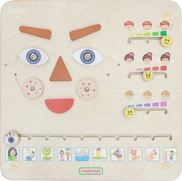 Masterkidz zidna edukativna ploča Kako se osjećaš? Montessori učenje emocija