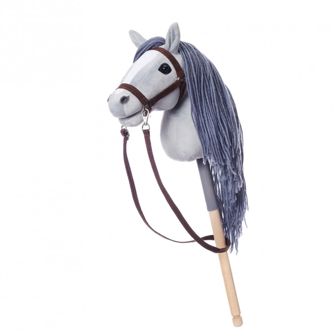 HOPPIHORSE konj na štapu hobi konj veličina A4 sivi