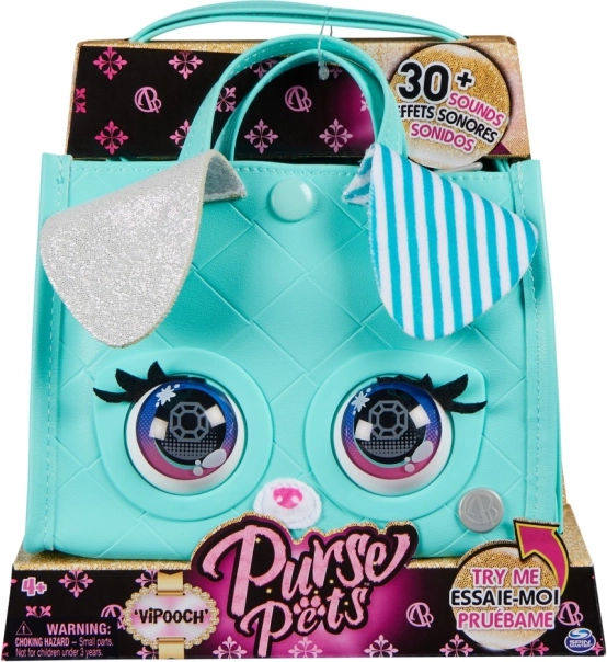 Purse Pets interaktivna torbica VIPooch mint