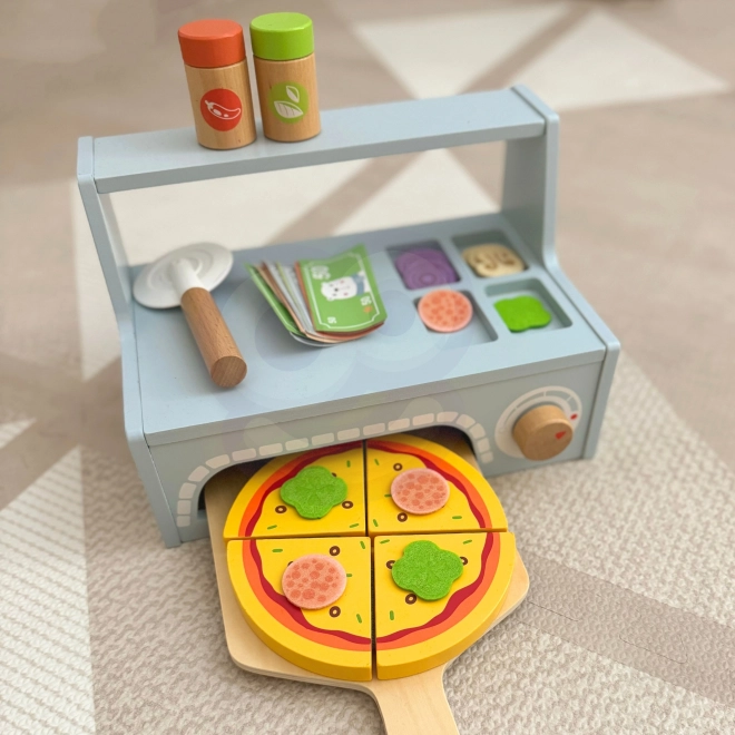 Tooky Toy drveni set za pizzu s dodacima