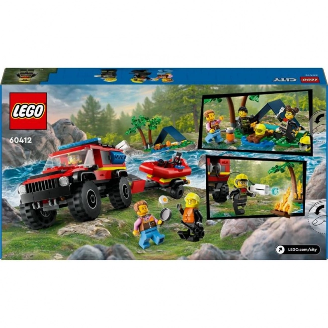 LEGO® City 60412 Vatrogasno vozilo 4x4 i spasilački čamac