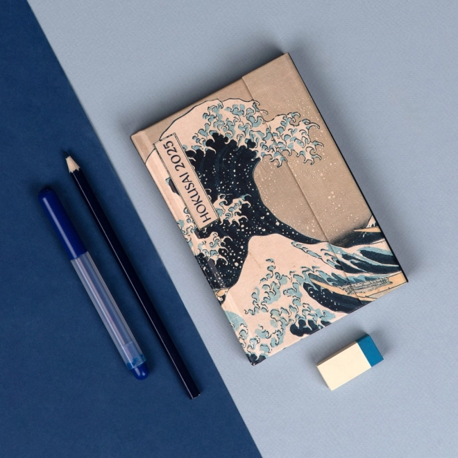 NOTIQUE Tjedni magnetski dnevnik Katsushika Hokusai 2025, 11 x 16 cm