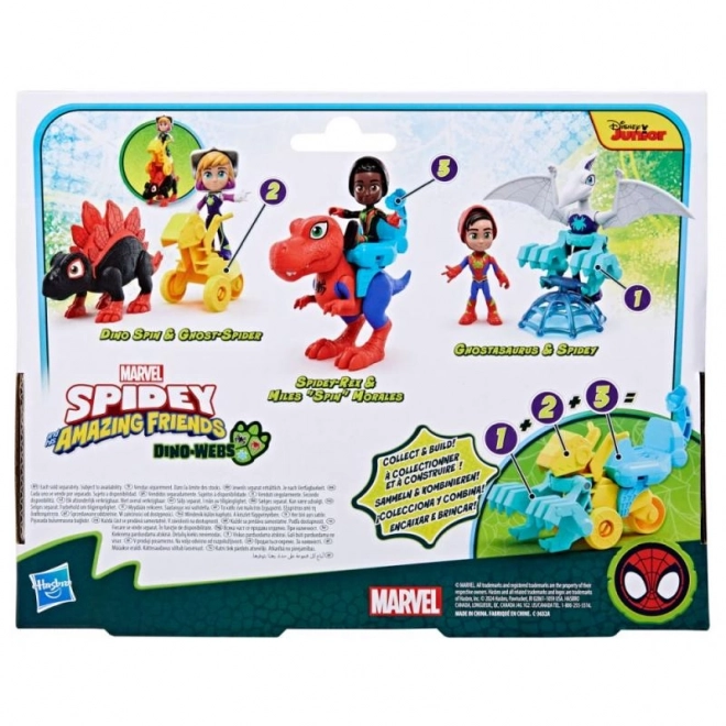 Spider-man kvaki i njegovi nevjerojatni prijatelji figurica s dinosaurom i dodatnom opremom