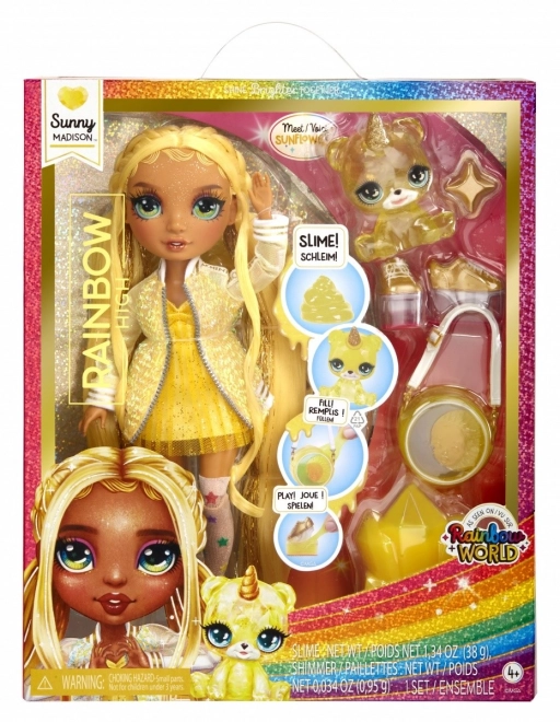 Rainbow High Fashion lutka s kućnim ljubimcem - Sunny Madison