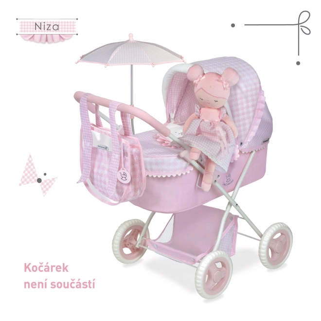 DeCuevas 20046 Plišana lutka NIZA - 36 cm s kolijevkom