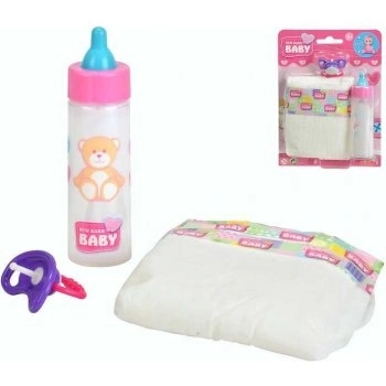 Set za bebe New Born Baby - bočica, duda i pelena