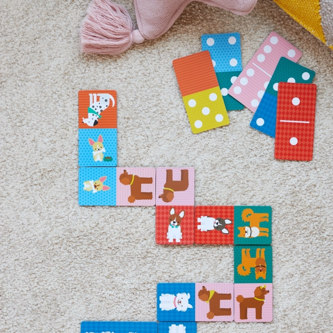 Petit Collage Domino 2u1 psići/brojevi