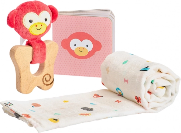 Poklon set za bebu – majmun PETIT COLLAGE