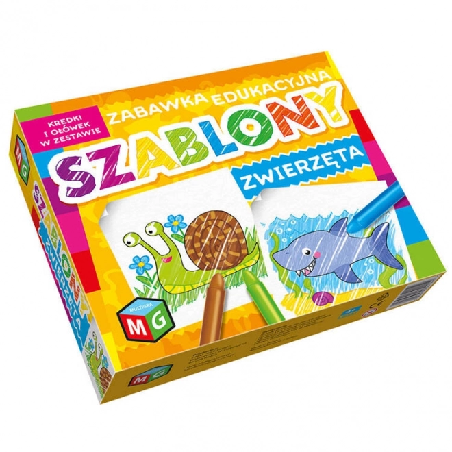 Šablone Životinje set bojica KS0560