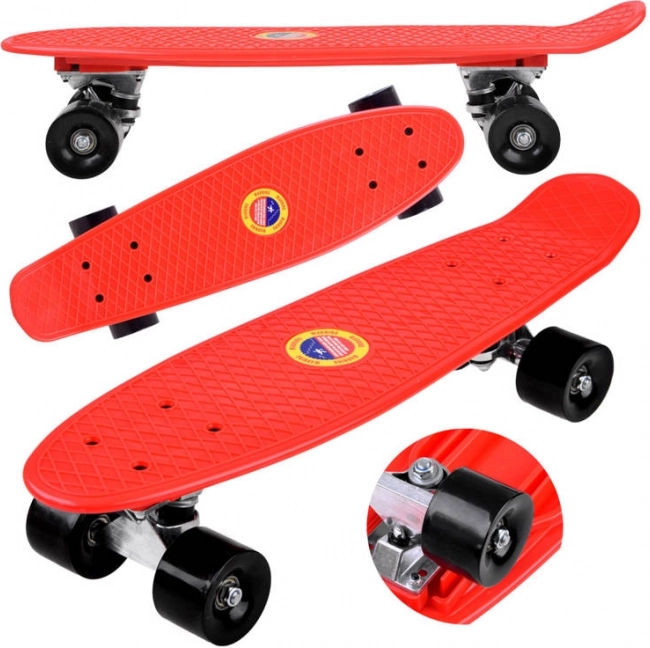 Fiszka skateboard za djecu do 50 kg – Crvena
