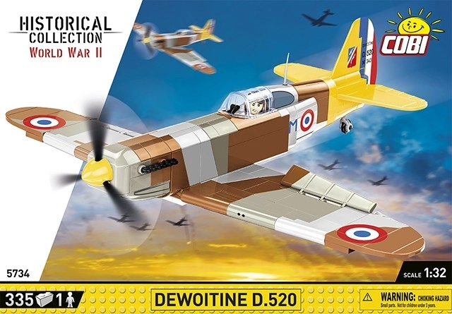 COBI 5734 II SVJ Dewoitine D.520, 1:32, 335 k, 1 f
