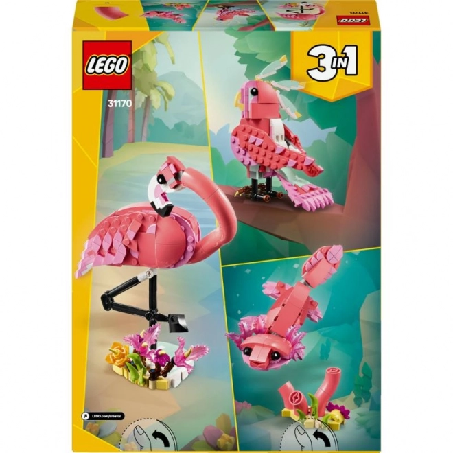LEGO Creator 3 u 1 31170 Divlje životinje: Ružičasti plamenac