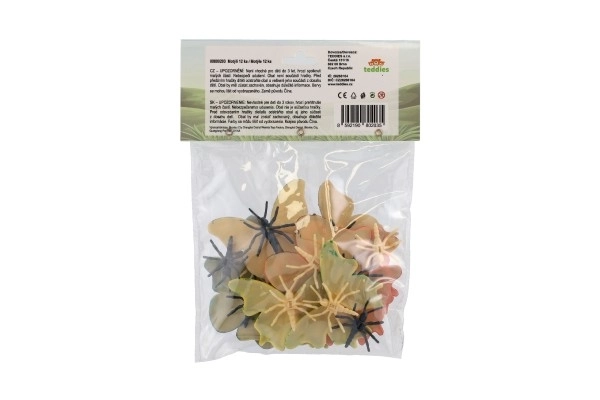 Leptiri 12 kom plast 7-8cm u vrećici