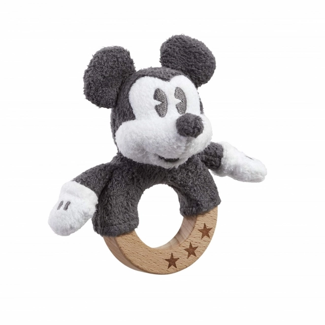 Dugino Drveno/plišano zvečko Mickey Mouse
