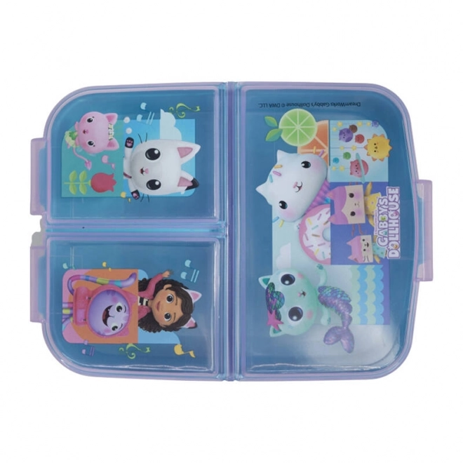 Kutija za ručak za djecu STOR 21220 3 pretinca Gabby's Dollhouse (ljubičasta)