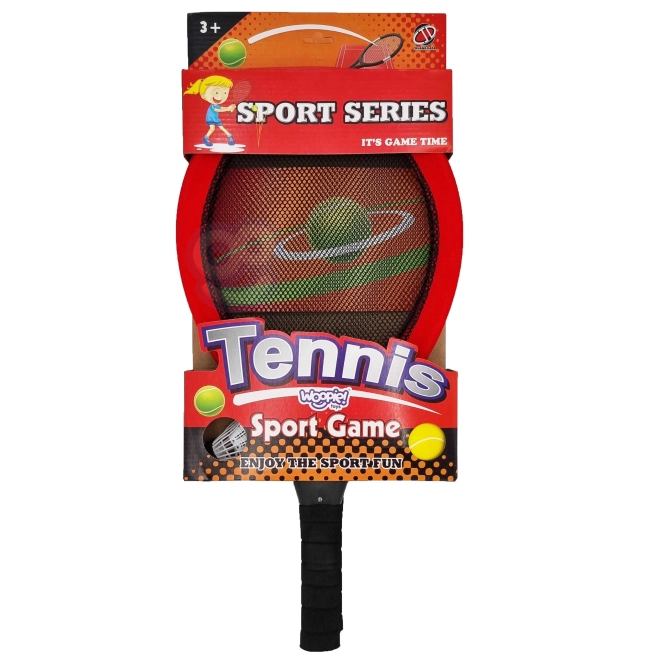 Velike rekete za tenis i badminton za djecu set s lopticom i košaricom