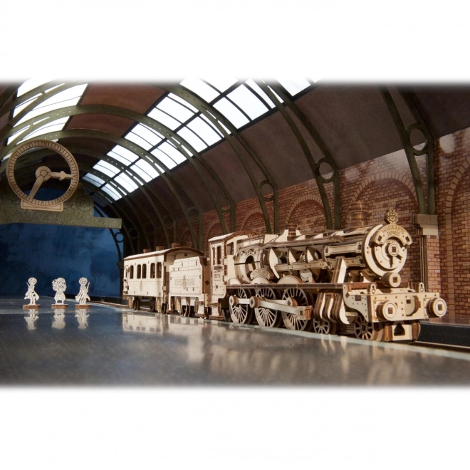 Ugears 3D drvena mehanička slagalica Harry Potter Hogwarts Express