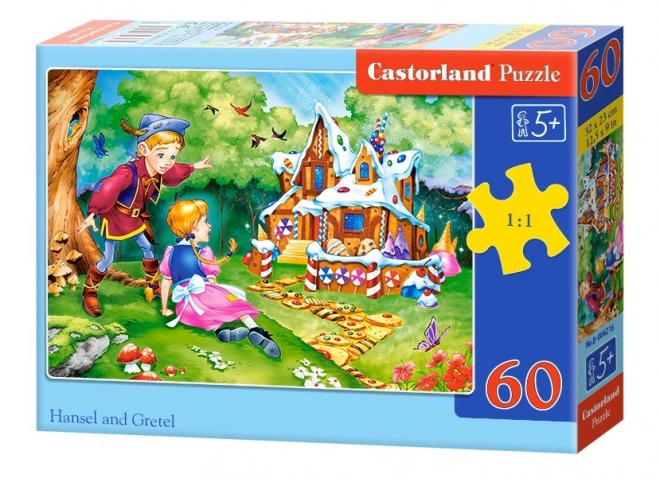 Puzzle medena kućica od 60 dijelova