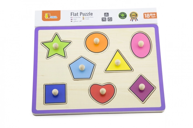 Viga Drvene Puzzle Oblik s Drškama