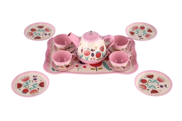 Set čajnog posuđa u limenoj kutiji 26x19x10,5cm
