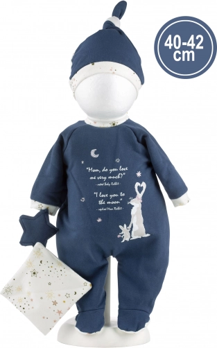 Odjeća za lutku bebu NEW BORN 40–42 cm s dodacima