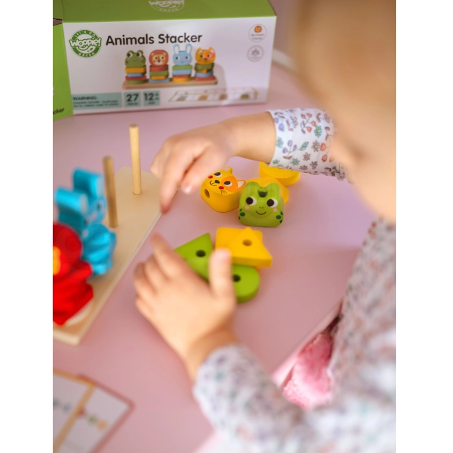 Woopie Montessori Životinjska Piramida 27 kom