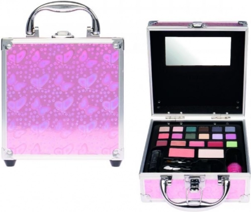 kozmetički kovčežić s leptirima – mali prijenosni make-up set za djevojke