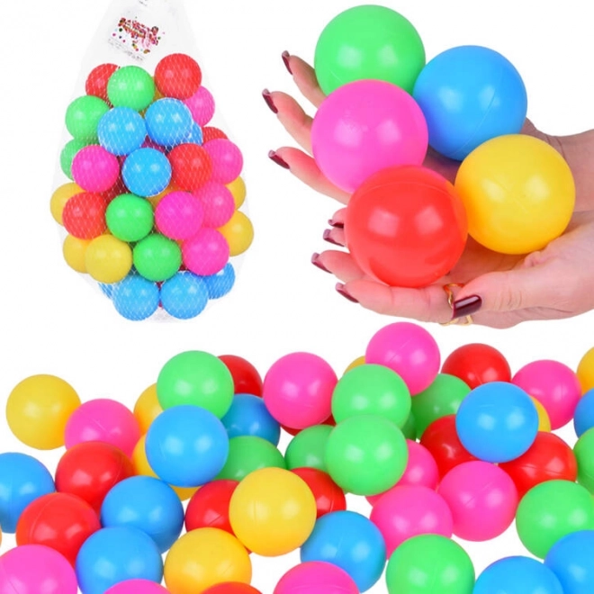 Šarene plastične kuglice 6cm 50 komada ZA5411