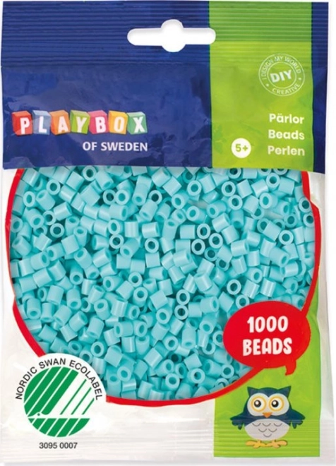 Playbox glačalice pastelno tirkizne perlice 1000 kom