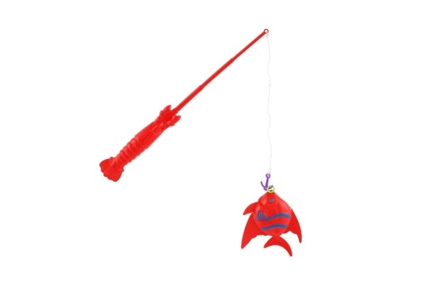 Igra riba/ribar sa štapom 26cm plastika 5 boja na karti 15,5x49x2cm