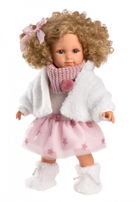Llorens 53542 ELENA - realistična lutka s mekanim tkaninskim tijelom - 35 cm