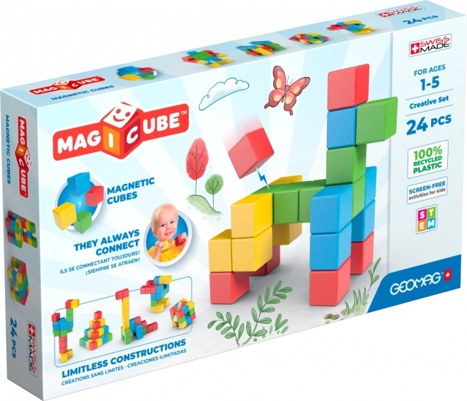 Geomag Magicube Creative – magnetska građevna set igra 24 dijelova