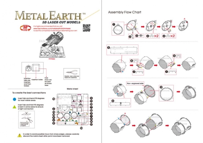 METAL EARTH 3D puzzle Hubbleov teleskop