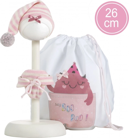 Odjeća za lutku bebu New Born veličine 26 cm s dodacima