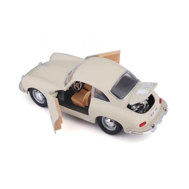 Bburago 1:24 Porsche 356B Coupe (1961) Bjelokost
