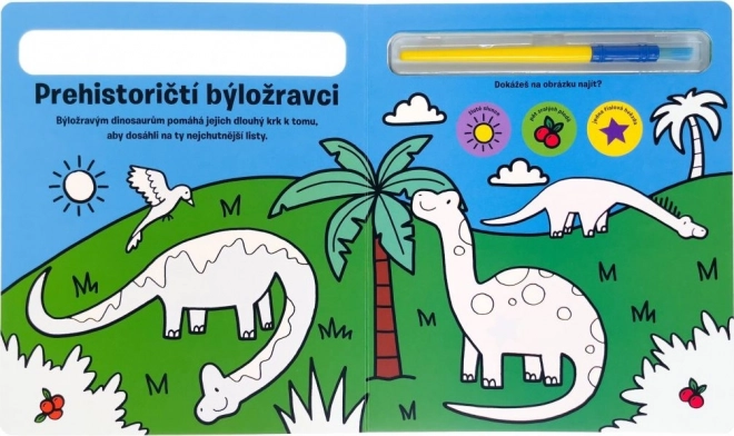 Oboji me! Dinosauri - Knjiga S Vodenim Bojama