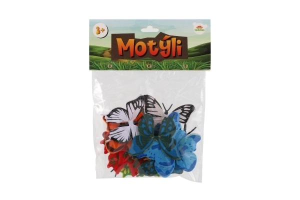 Leptiri 12 kom plast 7-8cm u vrećici