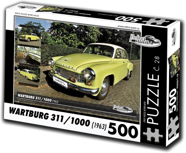 retro-auta puzzle wartburg 311 (1963) – 500 dijelova